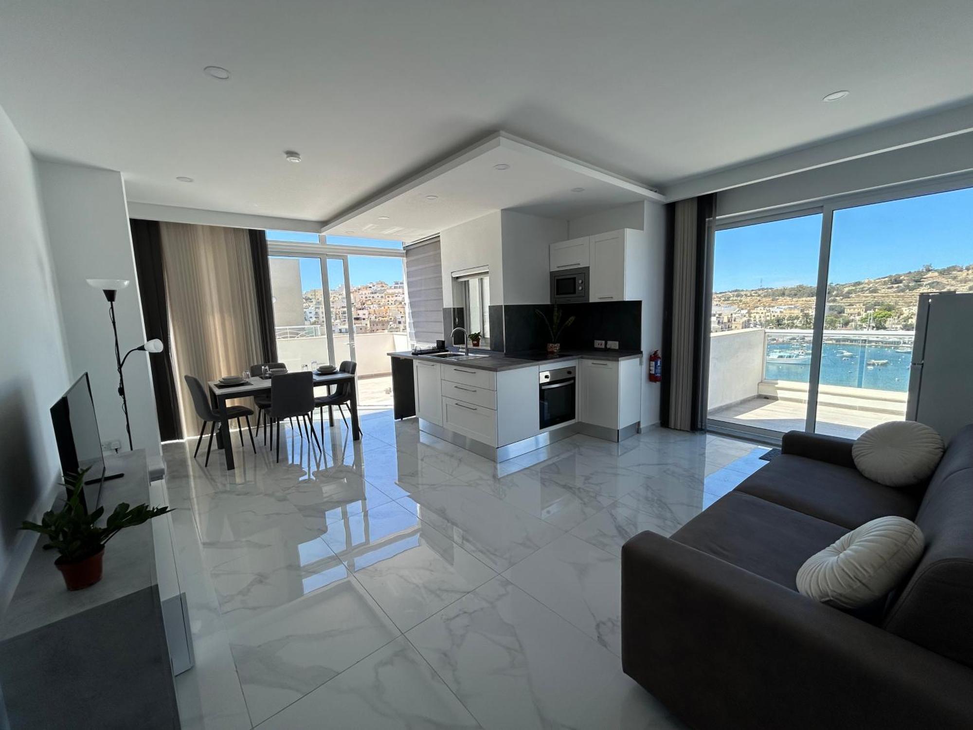 Seaview Setters Penthouse Marsaskala 아파트 외부 사진